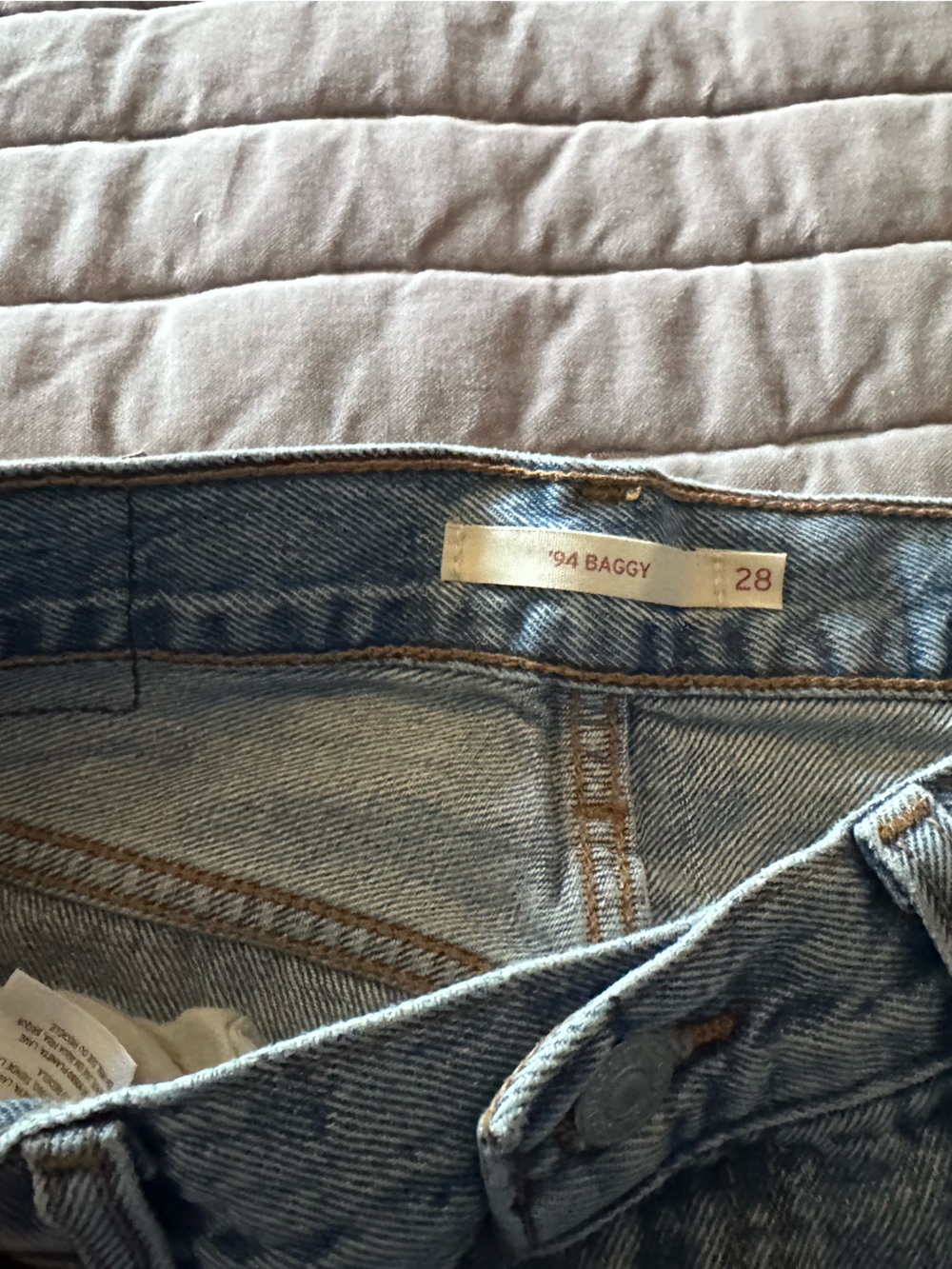 Levi's Light Blue 94 Baggy Women’s Jeans Size 28